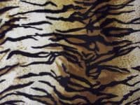 Faux Fur PONY Skin VELBOA Fabric Material TIGER